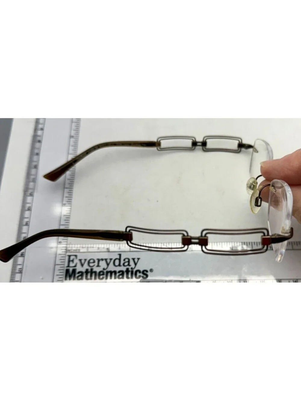 LINE ART CHARMANT XL2020  BR  135mm WOMEN AUTHENTIC EYEGLASSES FRAMES Preowned